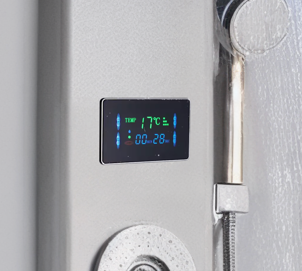 Colonne de Douche Hydromassante à Affichage Digital LED – Cascade & Massage | Maison Ondine