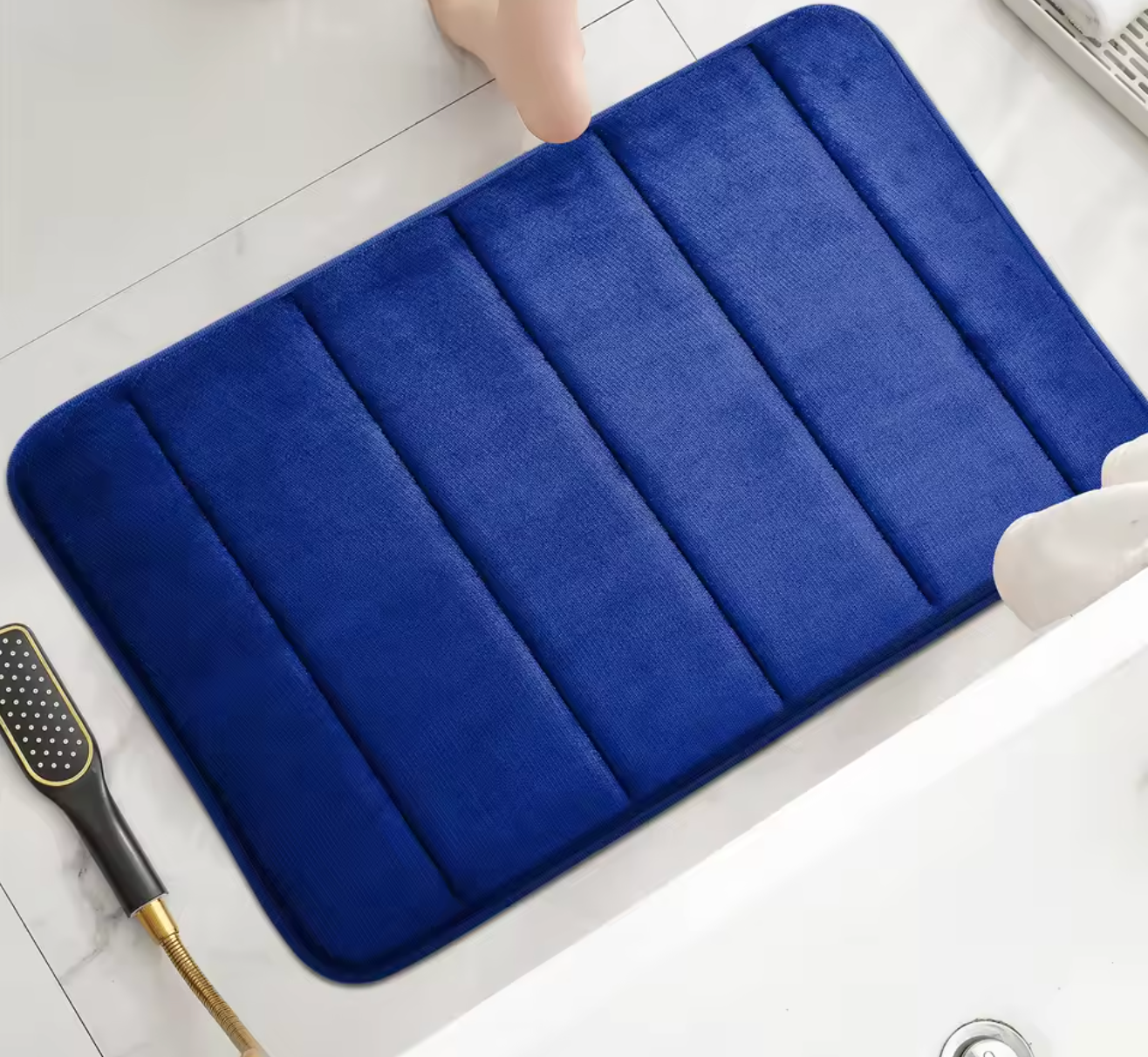 Tapis de Bain Ultra-Absorbant en Velours – Séchage Rapide | Maison Ondine