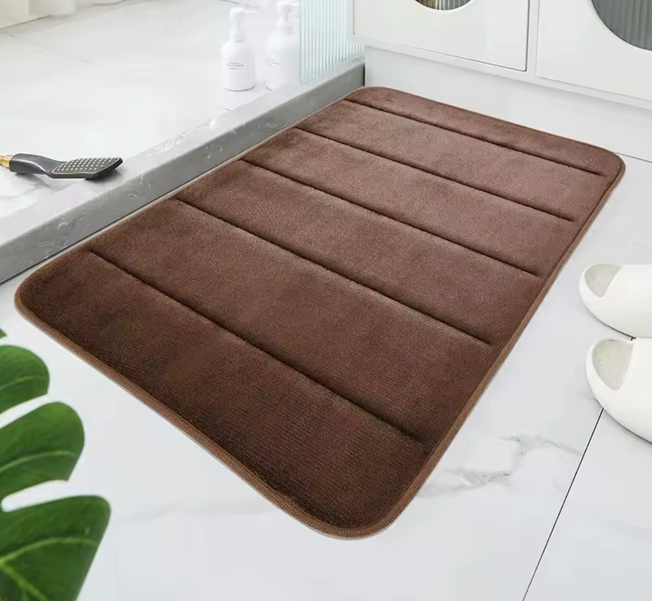 Tapis de Bain Ultra-Absorbant en Velours – Séchage Rapide | Maison Ondine