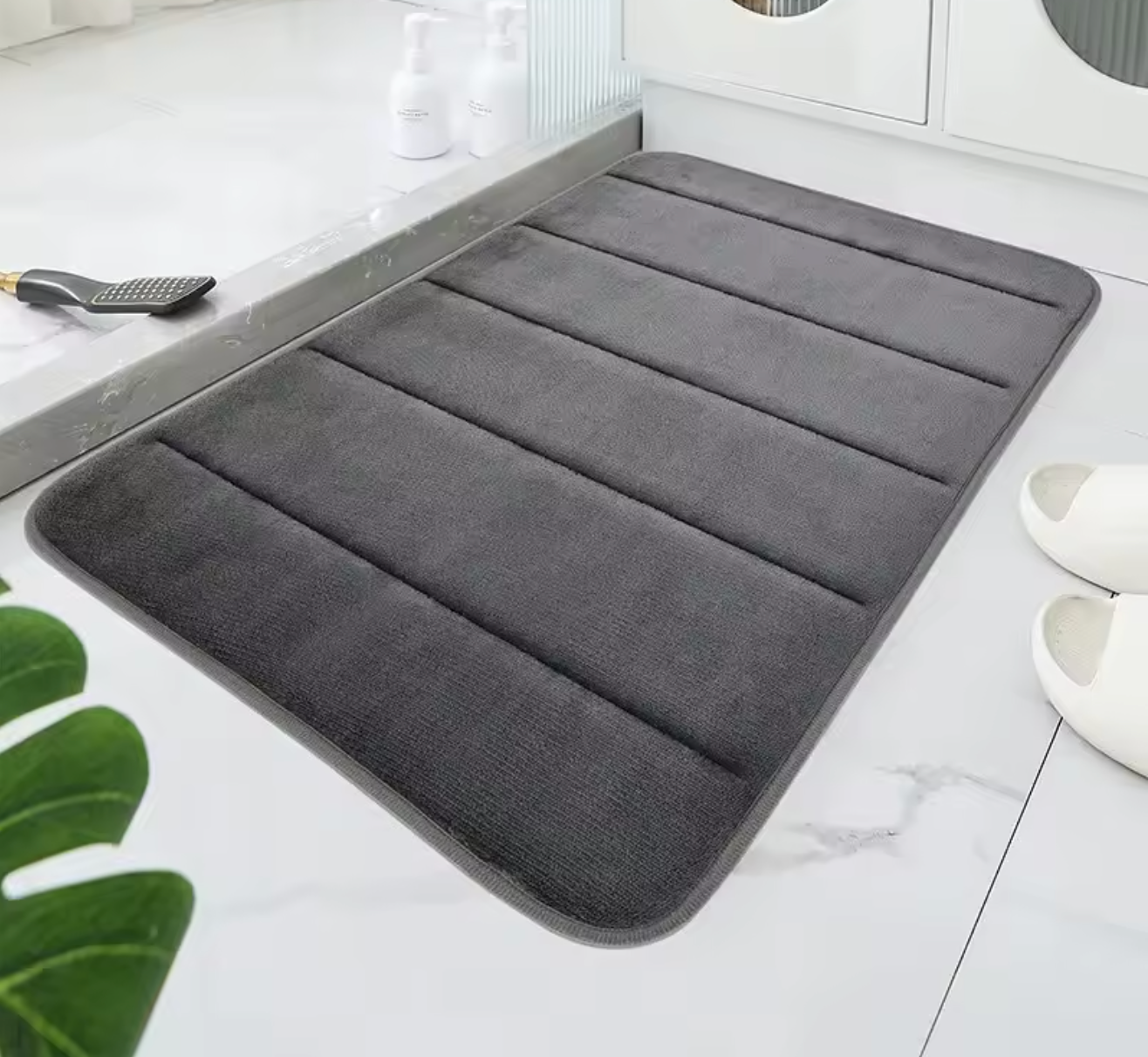 Tapis de Bain Ultra-Absorbant en Velours – Séchage Rapide | Maison Ondine