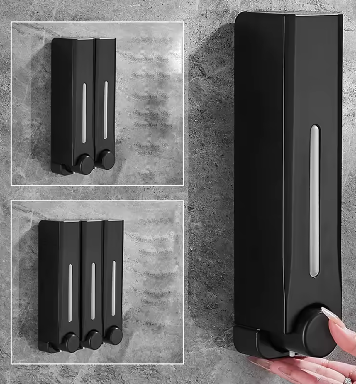 Distributeur de Savon Mural 500 ml – Rechargeable & Sans Perçage | Maison Ondine