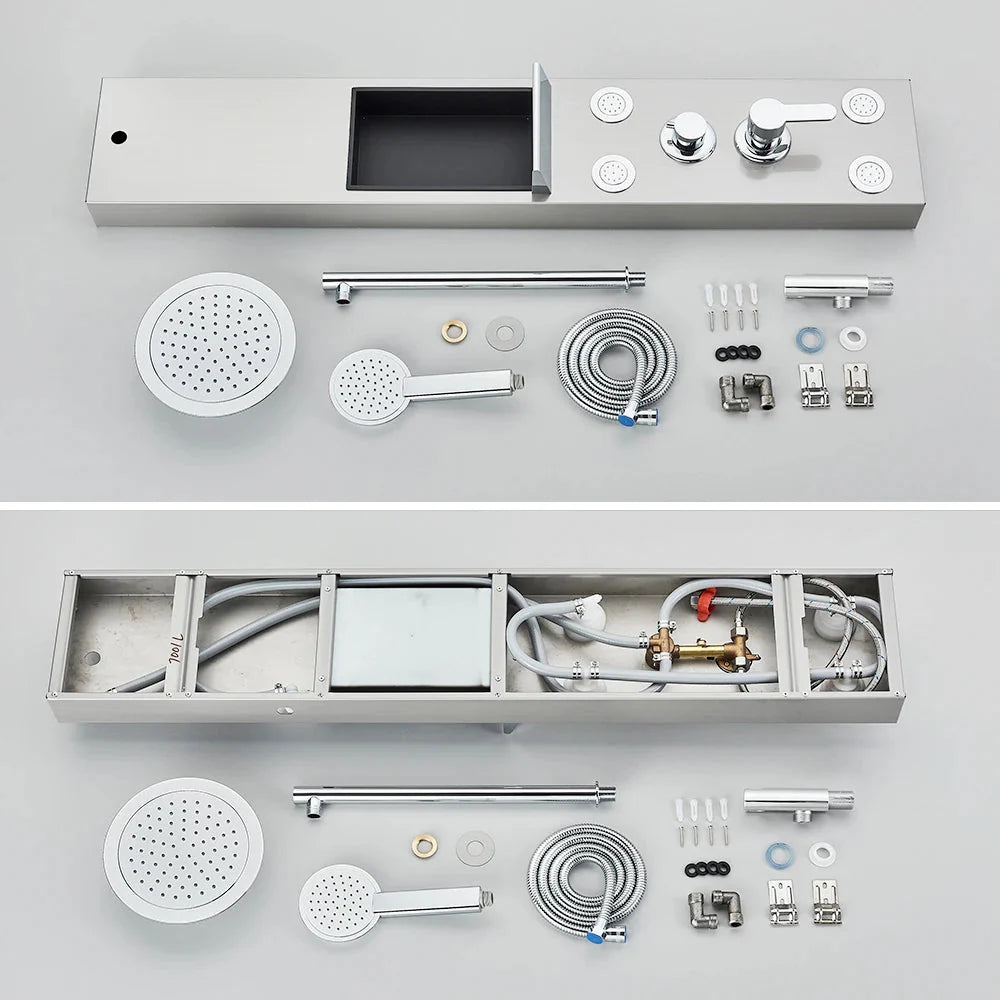 Colonne de Douche Hydromassante – Jets de Massage & Rangement Intégré | Maison Ondine