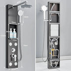 Colonne de Douche Hydromassante – Jets de Massage & Rangement Intégré | Maison Ondine