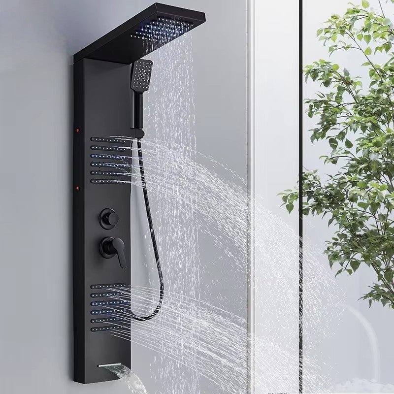 Colonne de Douche Hydromassante – Pluie, Cascade & Jets LED | Maison Ondine